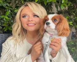 The actress has adopted a cute dog whom she has named Penny.